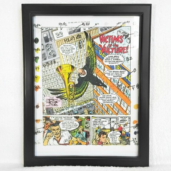 2 for 1 9"×12" Full Frame Spider-Man Color Test Wall Decor Featuring The Vulture - Picture 1 of 2
